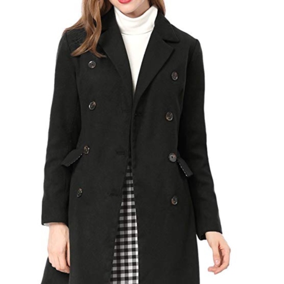 Jackets & Blazers - Notched Lapel Double Breasted Trench Coat